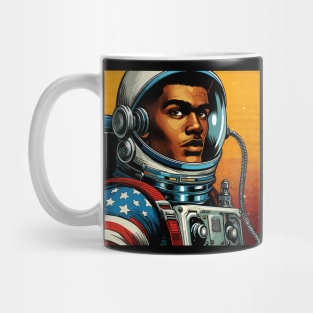 Comic Book Astronaut in Pop Art Style Mug